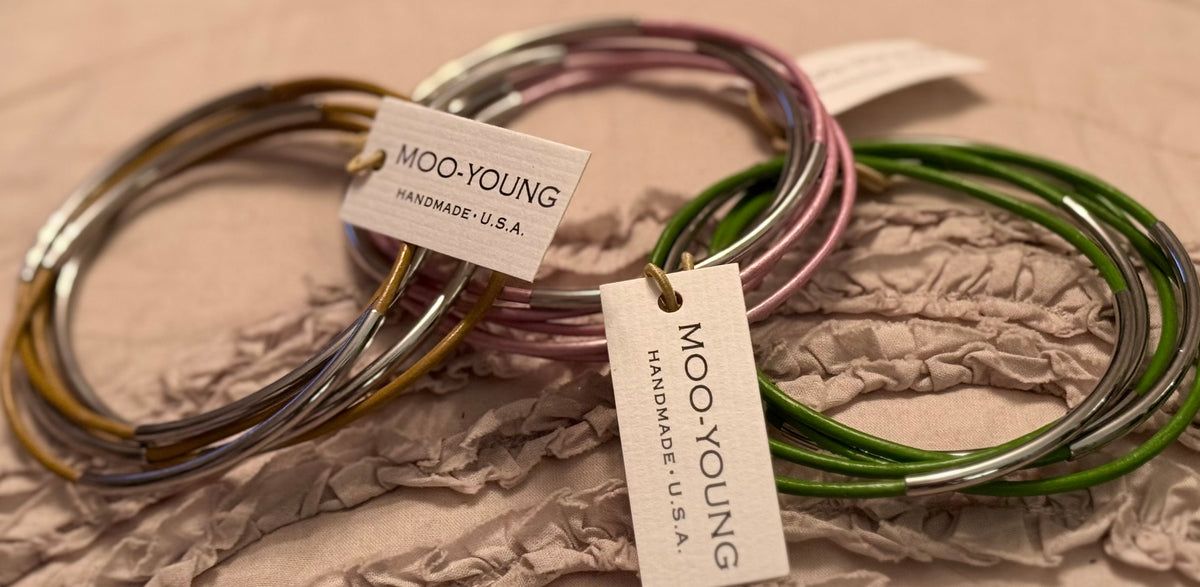 MooYoung leather bangles