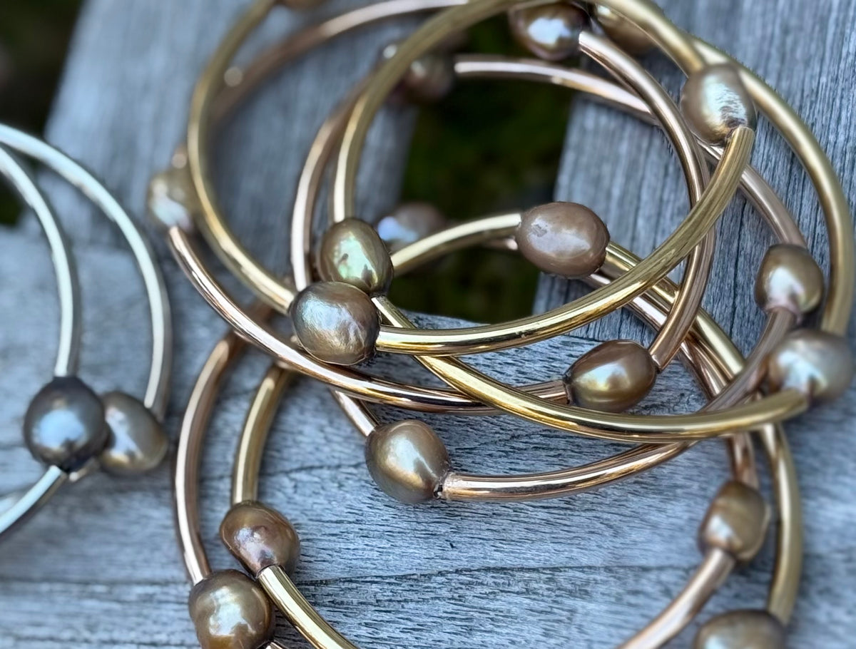 Pearl & Tube bracelet