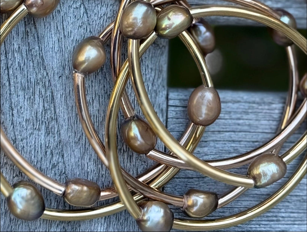 Pearl & Tube bracelet