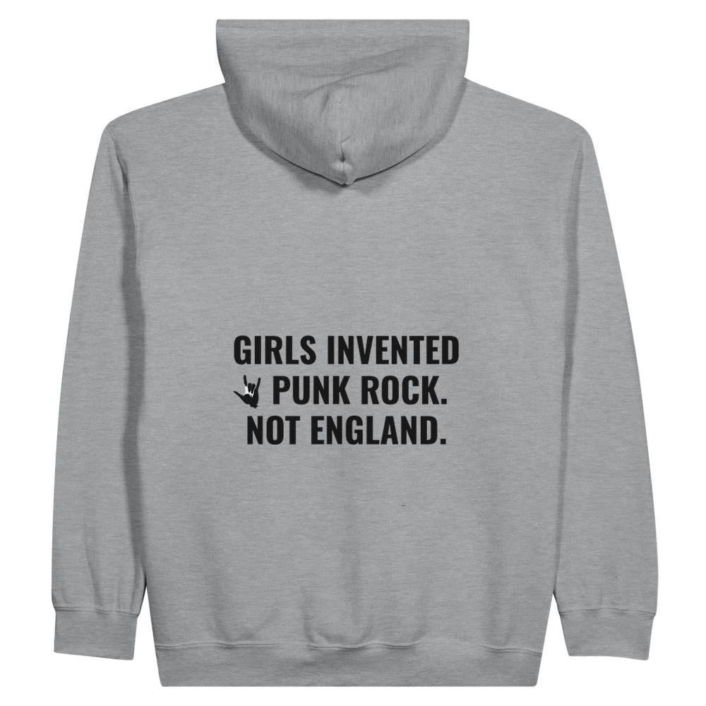 Grrrrls Invented Punk Rock zip hoodie