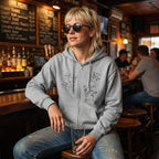 Grrrrls Invented Punk Rock zip hoodie