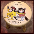 Hand-Painted Stool
