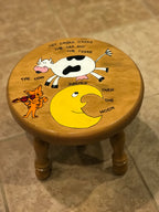 Hand-Painted Stool